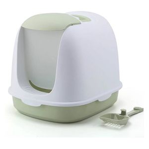  Covered litter Box with Scoop - Green 
