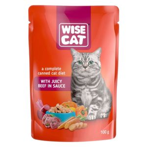  Wise Cat Beef Cat Food - 100g 