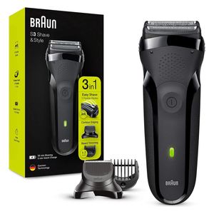 Braun Series 3 ProSkin - 3in1 Electric Shaver & Beard Trimmer - Black