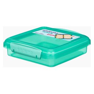 Sistema SIS Lunch Box Sandwich Assorted 450ml - Food Storage Container - Mint