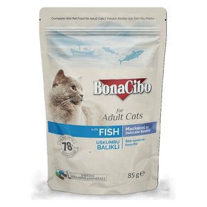  بوناسيبو طعام للقطط البالغة بنكهة السمك - 1 قطعة 