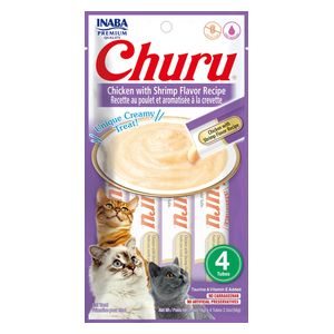 Churu Chicken with Shrimp Flavor Cat Treats - 4 Pieces