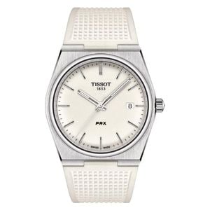  Tissot Watch For Men - Analog Display, Rubber Band - T1374101701100 - White 