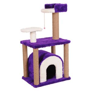  Mio Cat House & Scratcher - Purple 