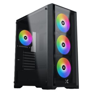 كيس كمبيوتر زيجماتيك - Quantum 4 Fans - اسود