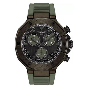 Tissot T-Race Quartz Chronograph Watch T1414173706102 For Men – Quartz Movement, Stainless Steel Case – Green