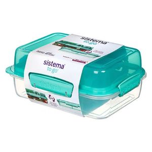 Sistema - SIS To Go Lunch Stack Rectangular 1.8L Minty Teal