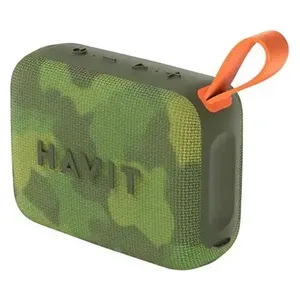  Havit - Portable Speaker - Playtime: 5–6 hours at medium volume - IPX5 Water Resistance - 10W - Green 