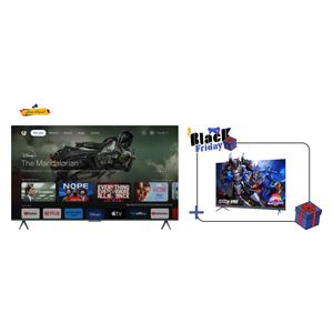 AlHafidh 85-Inch QG5 Series - Smart - 4K - QLED - 120Hz - 2024 Model + AlHafidh 55-Inch QG8 Series - Smart - 4K UHD - QLED - 144Hz + Free subscription to the 1001 platform