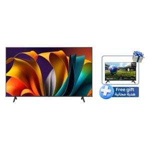  شاشة هايسنس 75-انج فئة A61N - سمارت - 4K - LED - إصدار 2024 - 60 هيرتز + شاشة هايسنس 32-انج فئة A4N - سمارت - HD - LED - إصدار 2024 