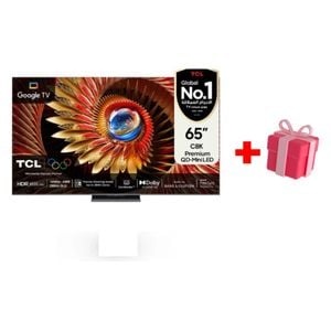 TCL 65-Inch C8K Series - Smart - 4K - QD-Mini LED - 144Hz - 2025 Model + Free Gift