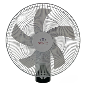  Sonic SN-WF-3377-RC - Wall Mounted Fan - 3-Speed - Remote Control - Black 