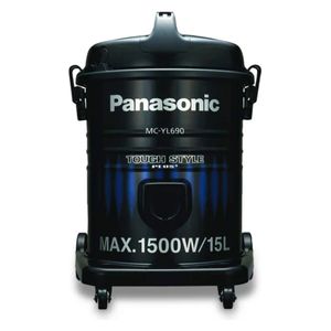  مكنسة باناسونيك كهربائية اسطوانية - 1500 واط - 15 لتر - MC-YL690AH47 - اسود 