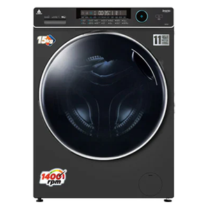  Alhafidh 15FL61 - 15Kg - 1400RPM - Front Loading Washing Machine - Silver 