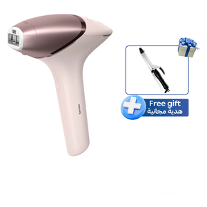 Philips Lumea Advanced Laser Hair Removal Device - IPL 9000 Series - BRI958/60 + Philips BHB862 - Hair Curler - Black