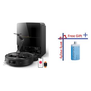 مكنسة الروبوت الذكية روبوروك - 22000 باسكال - المادة 1.4 - أمازون أليكسا - جوجل هوم - أبل هوم - 6400 مللي أمبير - أسود 