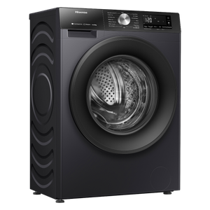  Hisense WD3S1043BT - Front Load Washer & Dryer - 10.5 KG /6 KG - 1400 RPM - Inverter - Black 