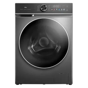  غسالة فتحة امامية تي سي ال - 12 كجم/8 كجم - 1400 دورة في الدقيقة - C512WDG - رمادي 