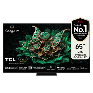 TCL 65-Inch C7K Series - Smart - 4K - QD-Mini LED - 144Hz - 2025 Model + TCL TP200K - Speaker - Black