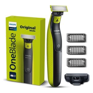 Philips QP2724/10 - OneBlade - Suits all skin types & beard thickness Wet & Dry Use - Green