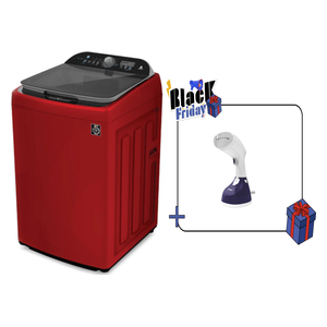 غسالة الحافظ فتحة علوية - 16 كغم - WMHA-1666RTL64 - احمر + مكواة بخار محمولة من أورو - 1630واط - 208 مل - ORHST101 - بنفسجي