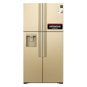 Hitachi R-W760PUQ7-GBE - French Door Refrigerator - 19 ft - 540 L - Inverter - Beige 