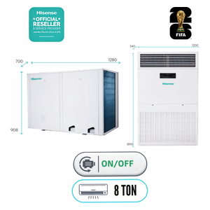  Hisense QAUF-96HT - Floor Standing AC - 8 Ton - White 