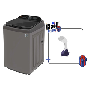 غسالة ملابس الحافظ ذات فتحة علويه - 20TL62 - بحجم 20 كغم - فضي + مكواة بخار محمولة من أورو - 1630واط - 208 مل - ORHST101 - بنفسجي