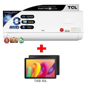  TCL TAC-24CHSD/MAX - 2 Ton - Wall Mounted Split - White - Inverter Pro - AMP Control + TCL Tab 10 + Free Installation 