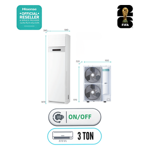  Hisense QAUF-36HT - Floor Standing AC - 3 Ton - On-Off Series - White 