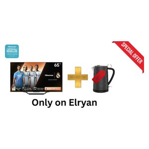 شاشة هايسنس 65-انج فئة U7N - سمارت - 4K - Mini LED - إصدار 2024 - 120 هيرتز + غلاية هايسنس - سعة 1.7 لتر - فلتر قابل للإزالة - H17KBKS2 - أسود