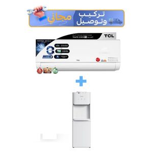  سبلت تي سي ال جداري - 1.5 طن - TAC-18CHSD/MAX - انفيرتر - 6 مراحل تحكم بالامبير - ابيض + براد ماء دنكا - RWD-105EW - ابيض 
