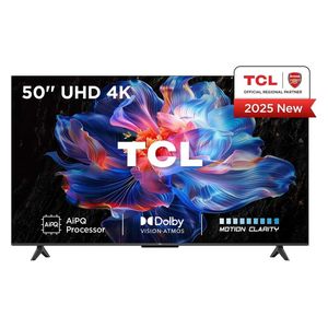  تلفزيون تي سي ال 50 انش - 4K - UHD - نظام جوجل تي في  - أسود 