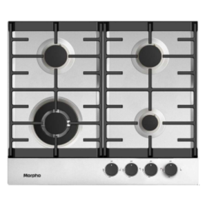 Morpho CB640GFSSS - 4 Burners - Built-In Gas Cooker - Silver