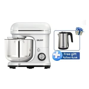 عجانة كلاكسي - 2000 واط - 12 لتر - GAMK-8602 - سلفر + غلاية كلاكسي - 1500 واط - 1.8 لتر - GAK-71 - سلفر