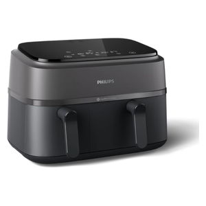 قلاية هوائية بسلة مزدوجة من فيليبس NA350/00 - بقدرة 2750 واط -  أسود