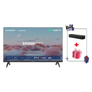  Skyworth 43 Inches 43E5300H - Smart TV - HD - Black + Skyworth LH LP-S3 - Soundbar Speaker + Free Gift 