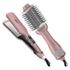 نوال جهاز تصفيف وتمليس الشعر 2 في 1 - HST7265 - زهري