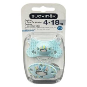  Suavinex Baby Pacifier - 4-18M - Blue 