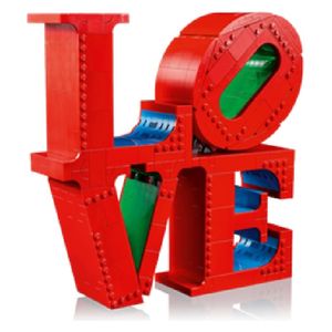  Lego Love - Building Set - Red 