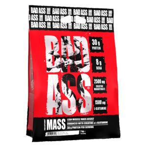 BadAss Mass Gainer Strawberry Flavor - 7 kg