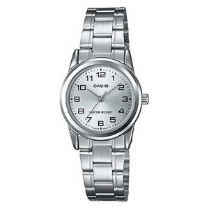  Casio Watch LTP-V001D-7BUDF For Women - Analog Display, Stainless Steel Band - Silver 