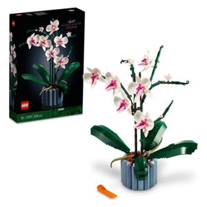  LEGO Orchid Building Kit - Botanical Collection - White and Pink 