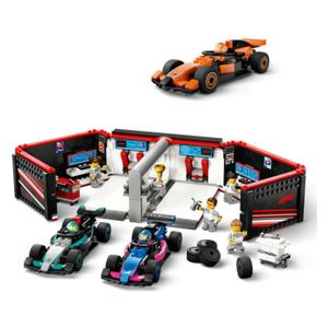 ليغو سيتي F1 بيت ستوب وطاقم فيراري - لعبة بناء