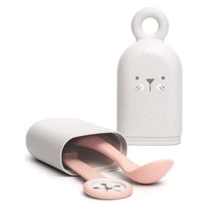 Suavinex  Spoon - Bib Clip Set - Pink