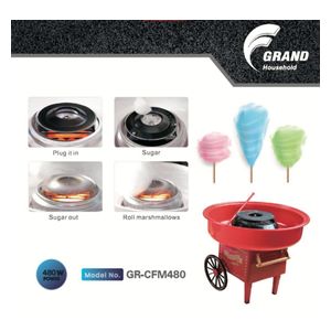 Grand GR-CFM480 - Cotton Candy Machine - Red