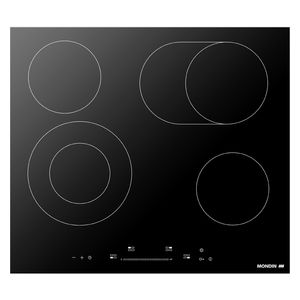  Mondin VE58AHEHD - 4 Burners - Electric Cooker - Black Glass 