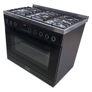 طباخ موندين غازي - 5 مشاعل - GGBPROF-T - اسود