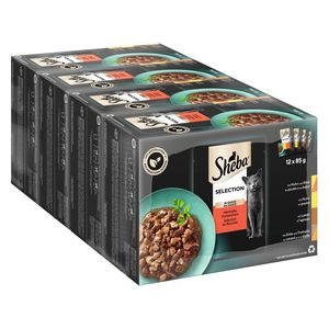  Sheba Meaty Selection Wet Cat Food - 12 Pieces 