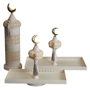  رقة هوم طقم مقدمات حلويات مع فانوس مضيء - بيجي 